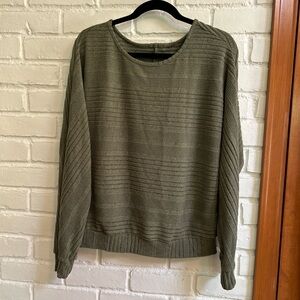 Olive Crewneck Sweater for Women